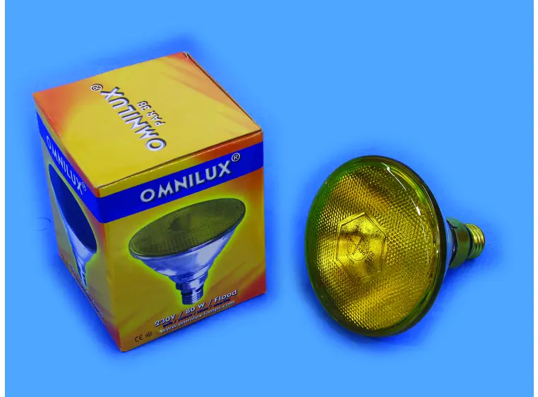 Omnilux PAR-38 230V/80W E-27 FL yellow 